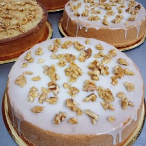 Tarta de manzana glaseada